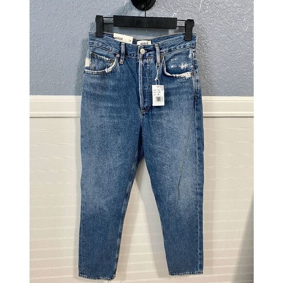 Agolde Riley Mid rise  Straight Leg Ankle jeans - Picture 3 of 15